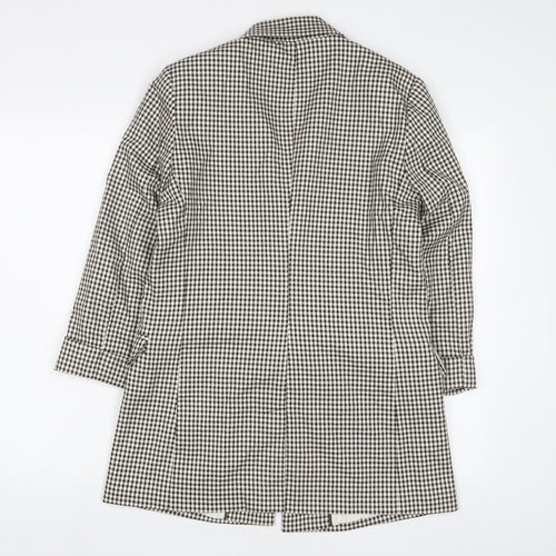 Bershka Womens Multicoloured Plaid Jacket Blazer Size L