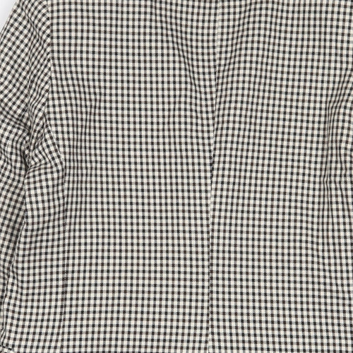 Bershka Womens Multicoloured Plaid Jacket Blazer Size L