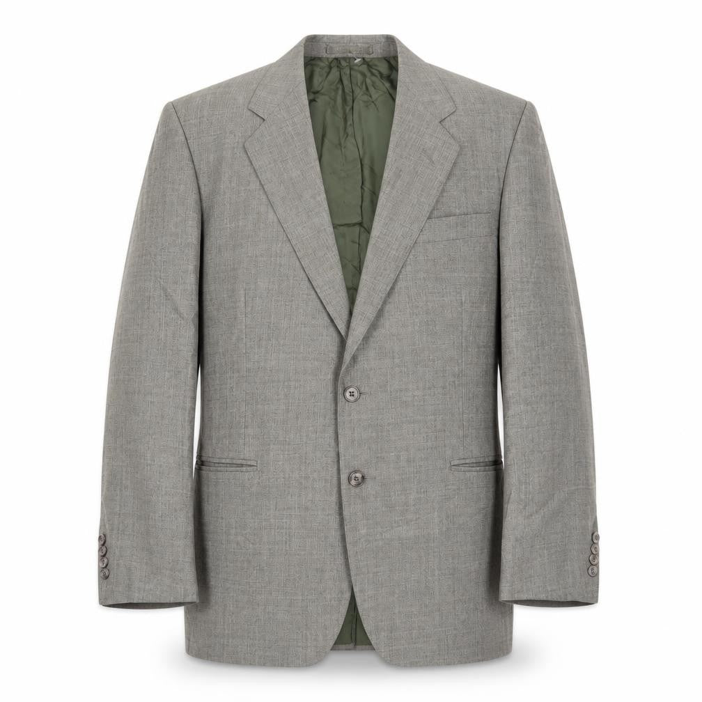 Front view of St Michael men’s green wool jacket suit jacket, size 40, regular