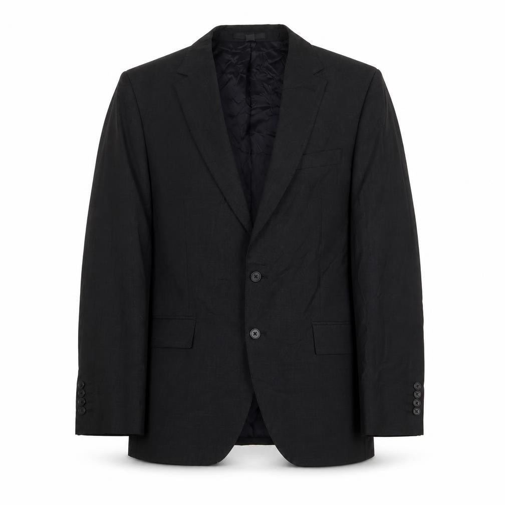 Front view of Marks & Spencer men’s grey wool jacket suit jacket, size 42, regular
