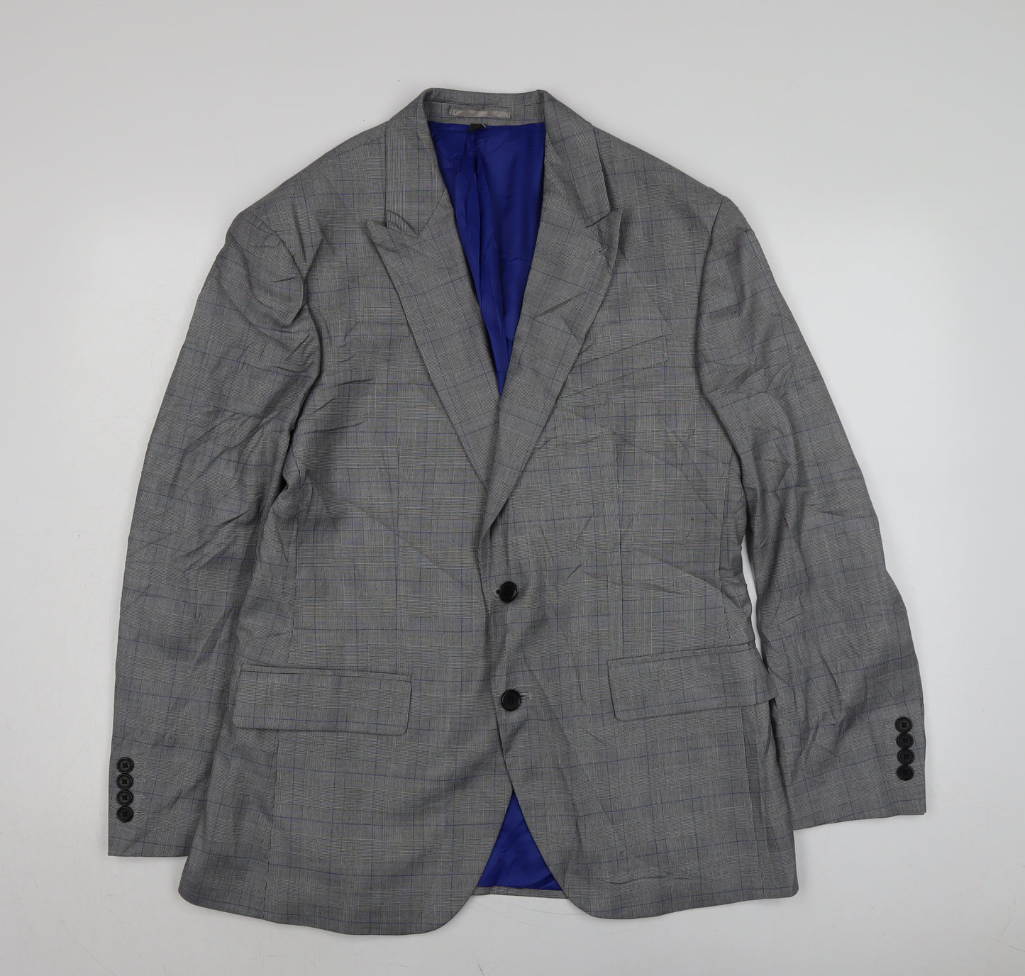 Marks and Spencer Mens Grey Polyester Jacket Suit Jacket Size 40 Regular