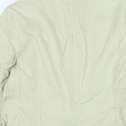 Monsoon Womens Beige Trench Coat Jacket Size 12 Button