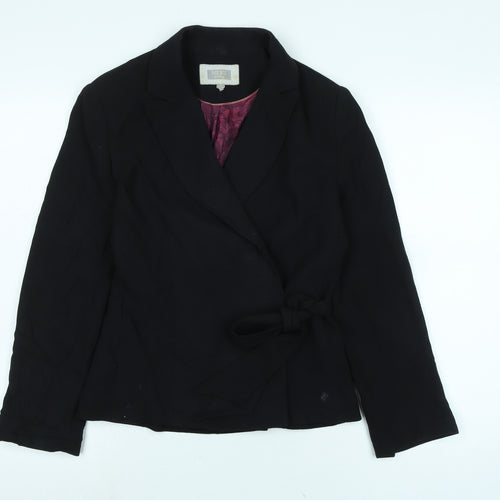 NEXT Womens Black Jacket Size 8 Tie