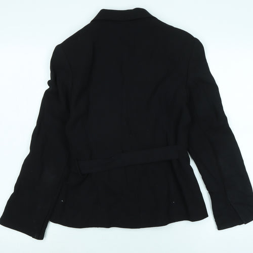 NEXT Womens Black Jacket Size 8 Tie