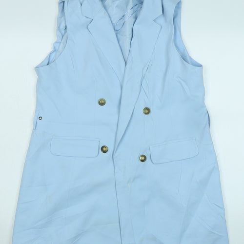 Selected Womens Blue Gilet Waistcoat Size 16