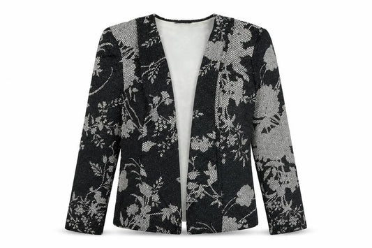 Front view of Roman women’s black jacket, size UK 10