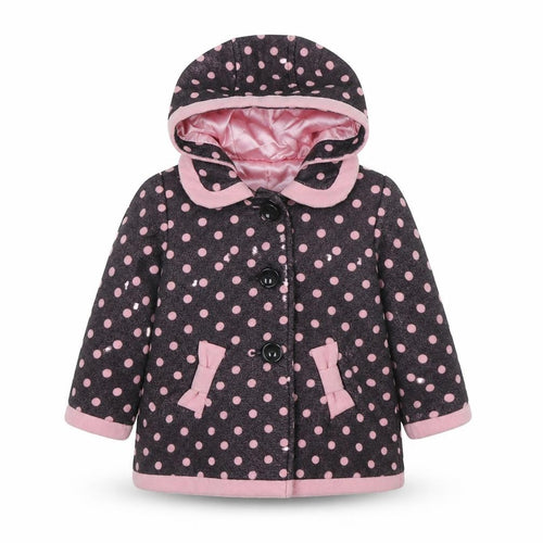 Mothercare Girls Pink Basic Coat Coat Size 12-18 Months Button