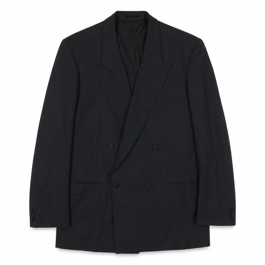Front view of Special occasions men’s black wool jacket suit jacket, size 42, regular