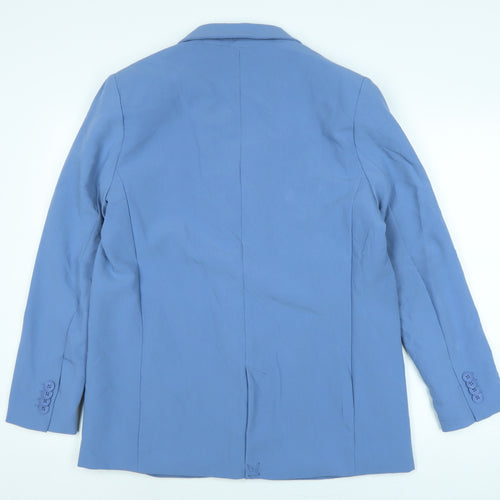 Stradivarius Womens Blue Jacket Size L Button