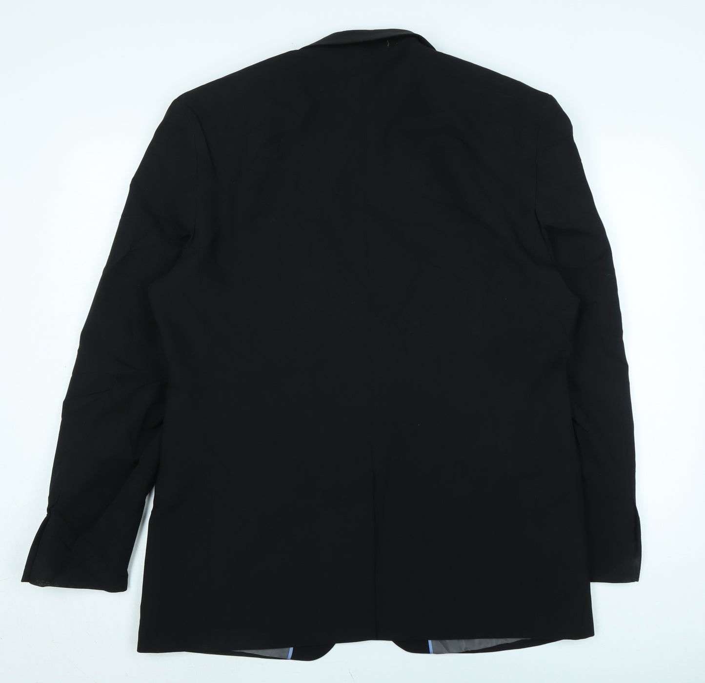 George Mens Black Polyester Jacket Suit Jacket Size 42 Regular