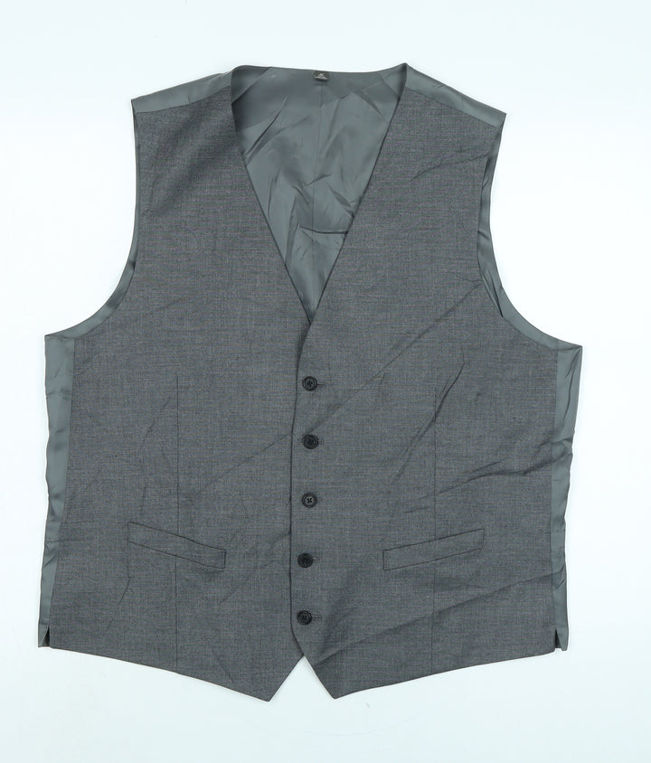Marks and Spencer Mens Green Gilet Waistcoat Size 42 Button