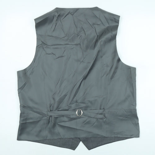Marks and Spencer Mens Green Gilet Waistcoat Size 42 Button
