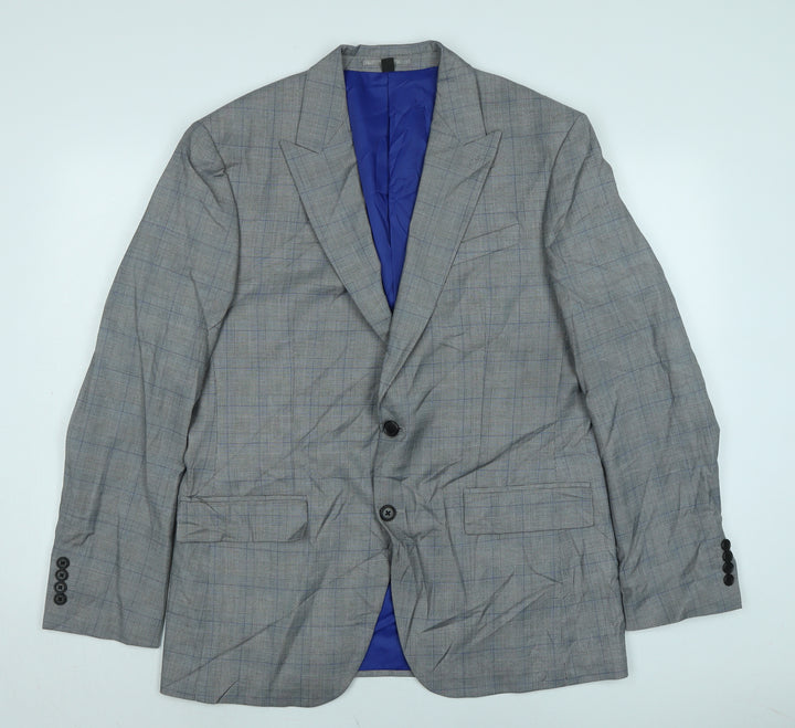 Marks and Spencer Mens Grey Cotton Jacket Suit Jacket Size 40 Regular