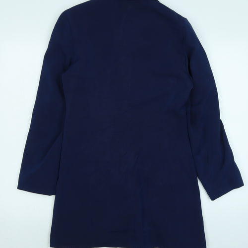 David Barry Womens Blue Jacket Size 10 Button
