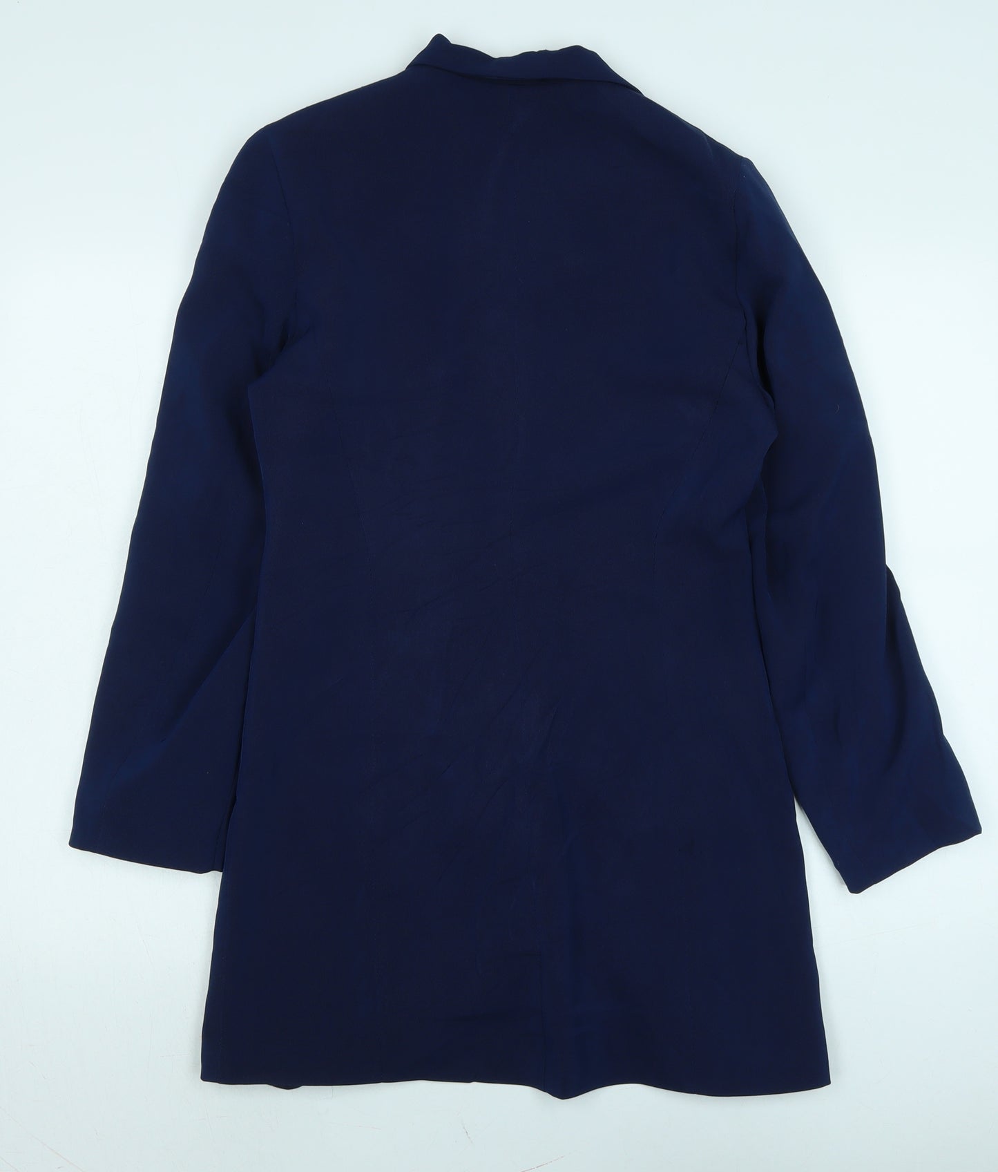 David Barry Womens Blue Jacket Size 10 Button