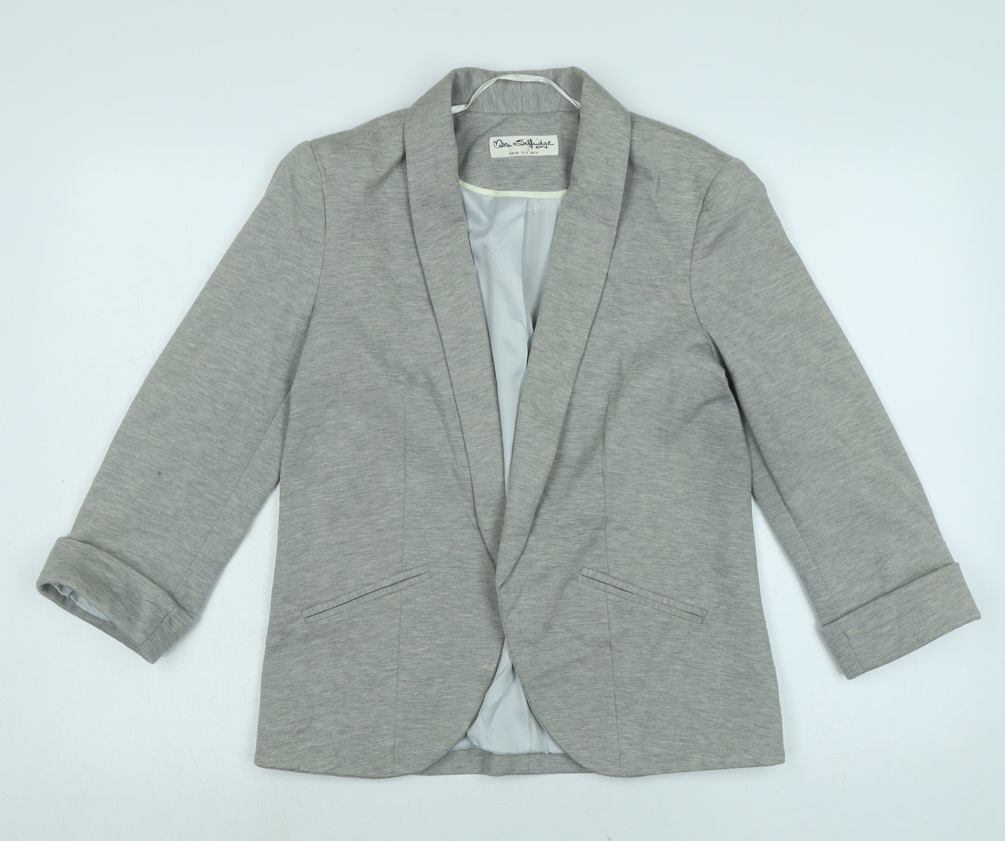 Miss Selfridge Womens Grey Jacket Size 10