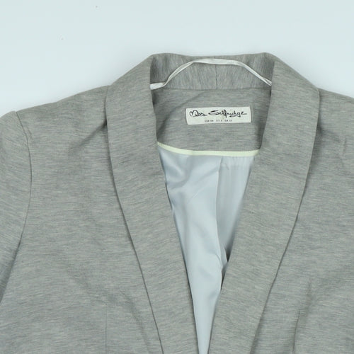 Miss Selfridge Womens Grey Jacket Size 10