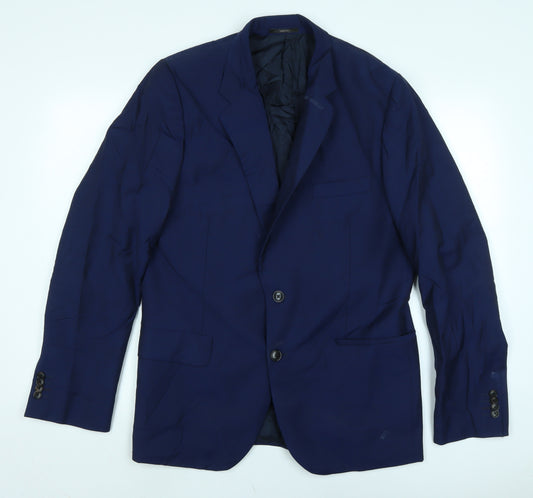 Paul Smith Mens Blue Wool Jacket Suit Jacket Size 40 Regular