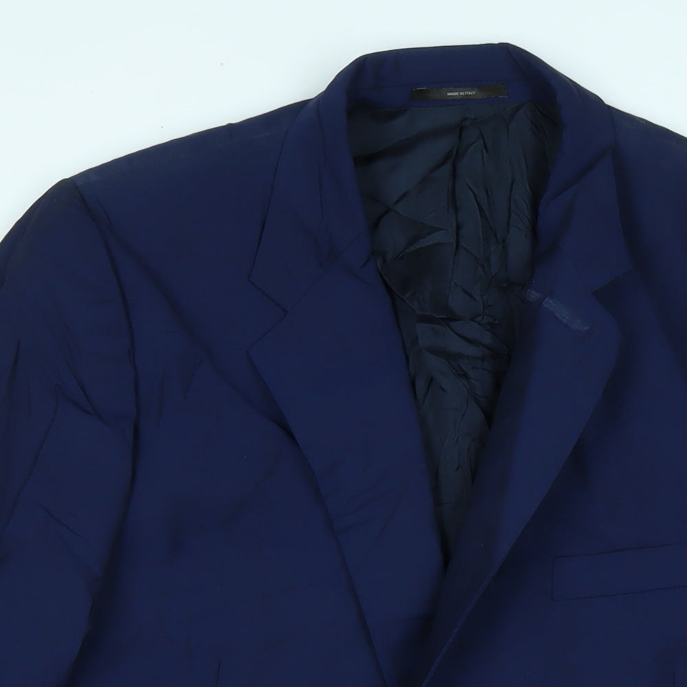 Paul Smith Mens Blue Wool Jacket Suit Jacket Size 40 Regular