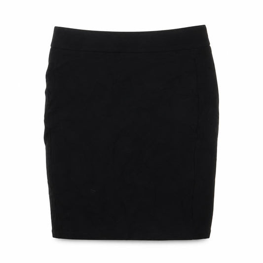 Marks and Spencer Girls Black Polyester Bandage Skirt Size 11-12 Years Regular - waist 25In