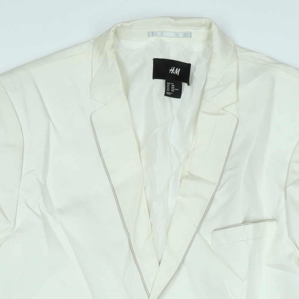 H&M Mens Grey Jacket Size L Button