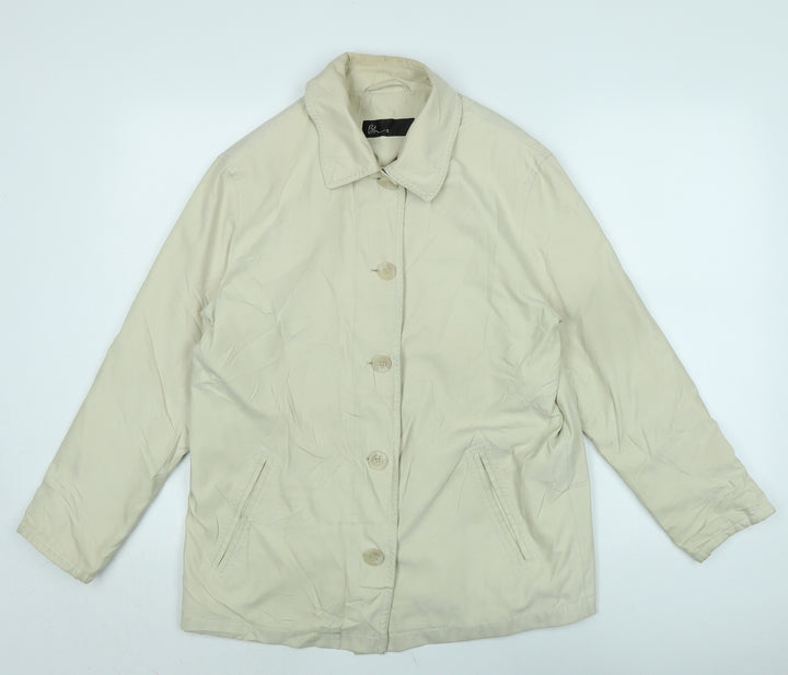 BHS Womens Ivory Jacket Size 12 Button