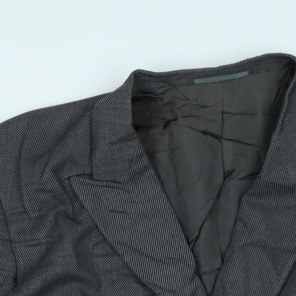 Charles Knight Mens Grey Jacket Size 52 Button