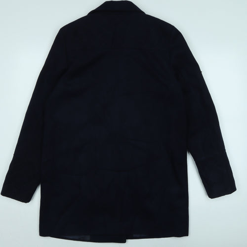 Dorothy Perkins Womens Blue Biker Coat Size 12 Zip