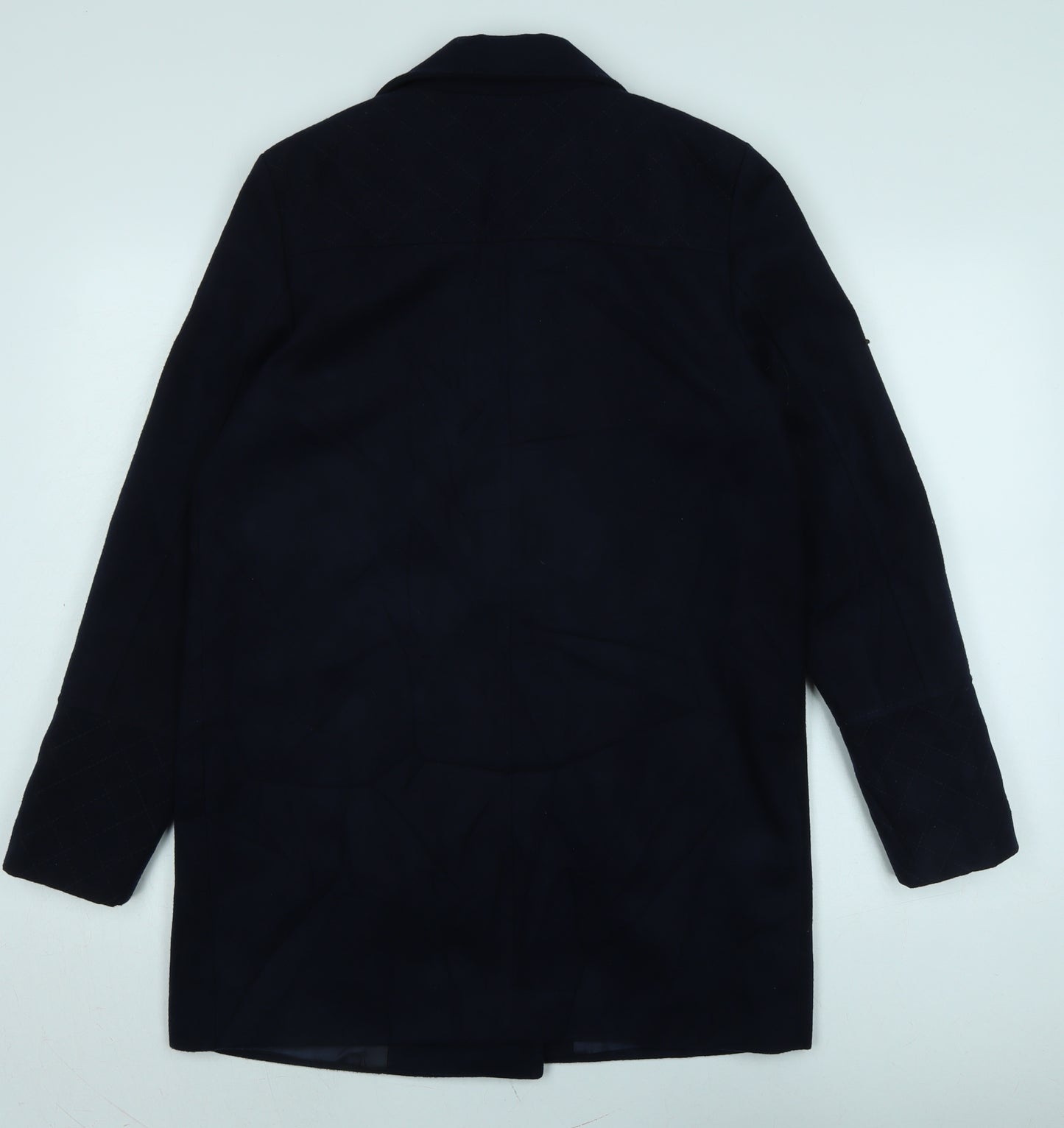 Dorothy Perkins Womens Blue Biker Coat Size 12 Zip