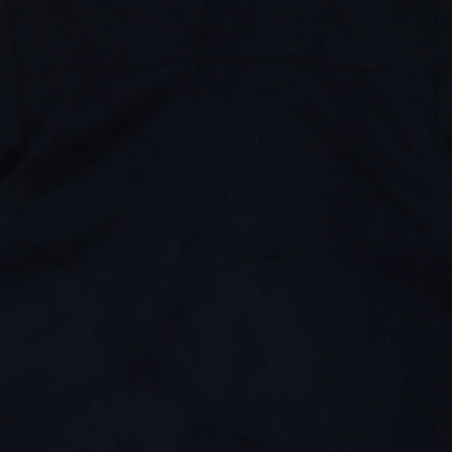 Dorothy Perkins Womens Blue Biker Coat Size 12 Zip
