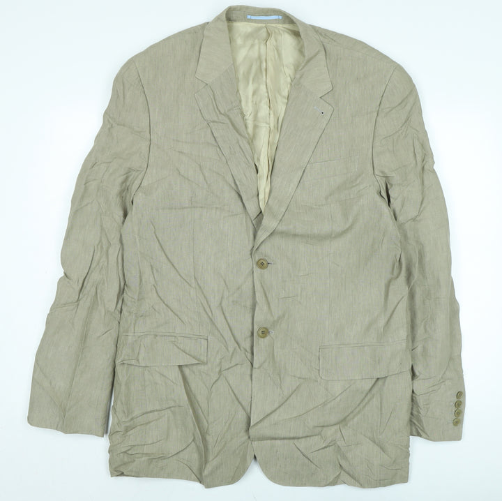 NEXT Mens Beige Jacket Size 42 Button