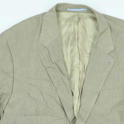 NEXT Mens Beige Jacket Size 42 Button