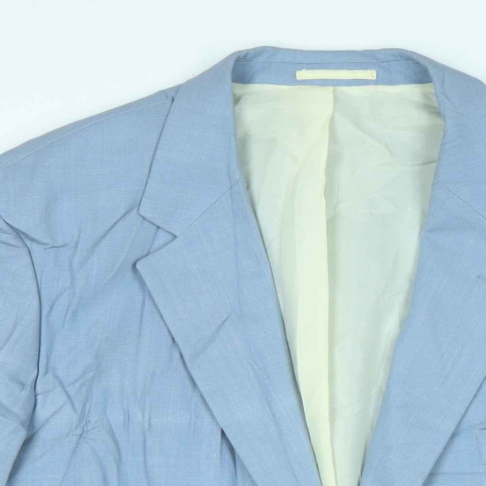 Laurie Hopinks Mens Blue Jacket Size 52 Button