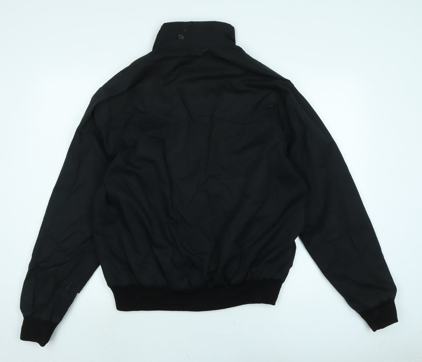 Made in England Mens Black Bomber Jacket Jacket Size 46 Zip