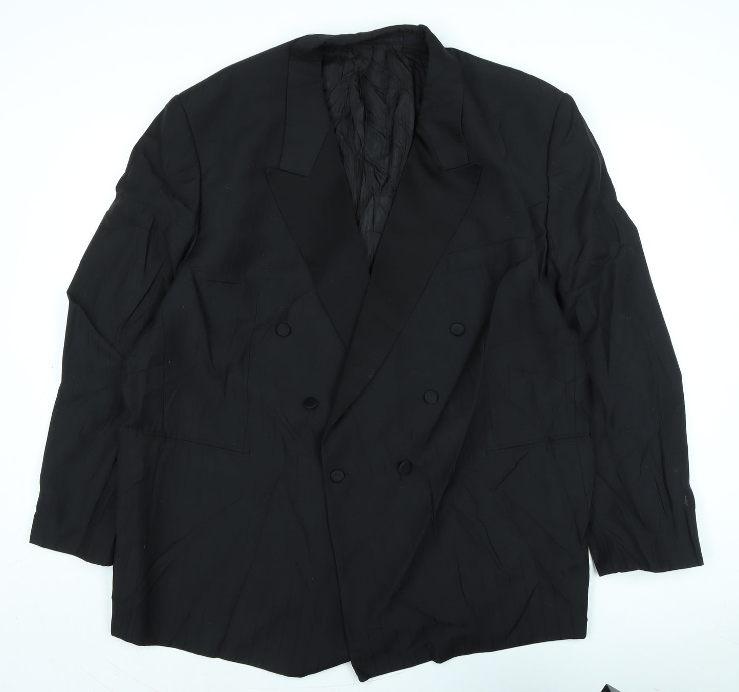 VARTERS Mens Black Wool Tuxedo Suit Jacket Size 34 Regular