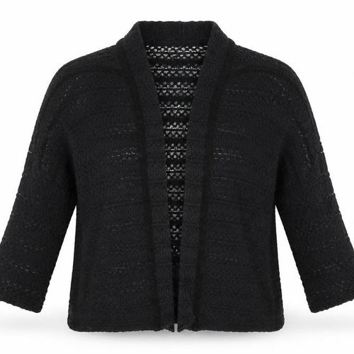 Pins & Needles Womens Black V-Neck Cotton Shrug Jumper Size S