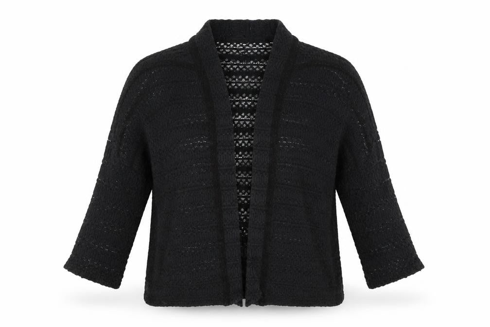 Pins & Needles Womens Black V-Neck Cotton Shrug Jumper Size S