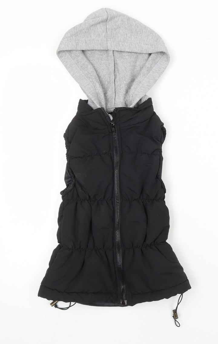 New Look Womens Black Gilet Waistcoat Size 6