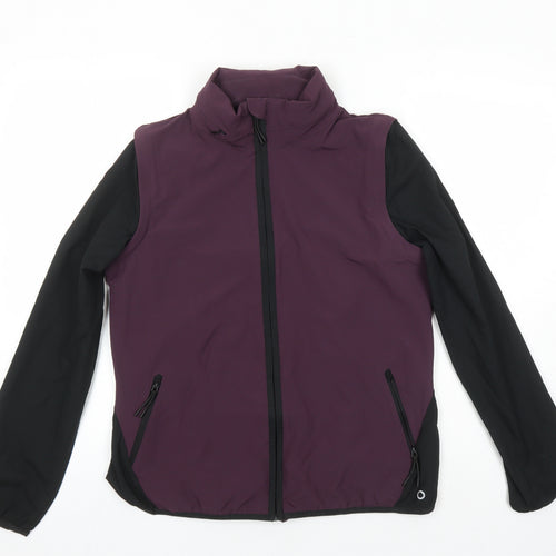 M&S Womens Multicoloured Herringbone Jacket Size 10