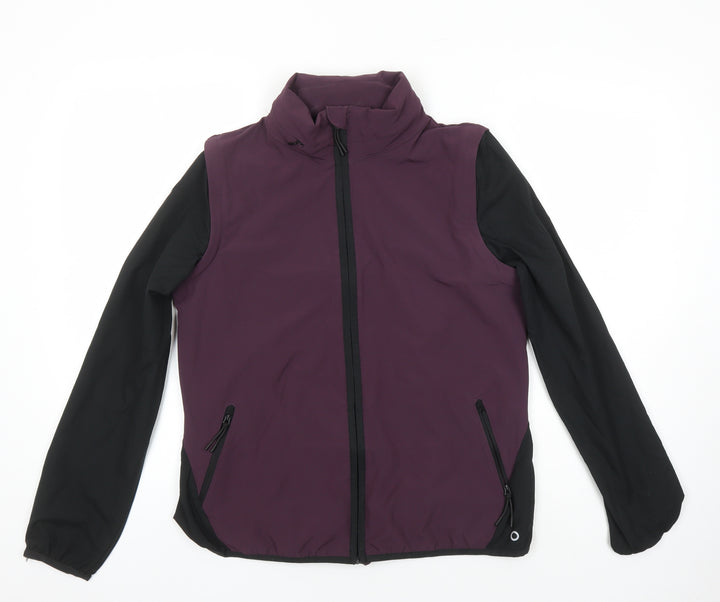 M&S Womens Multicoloured Herringbone Jacket Size 10