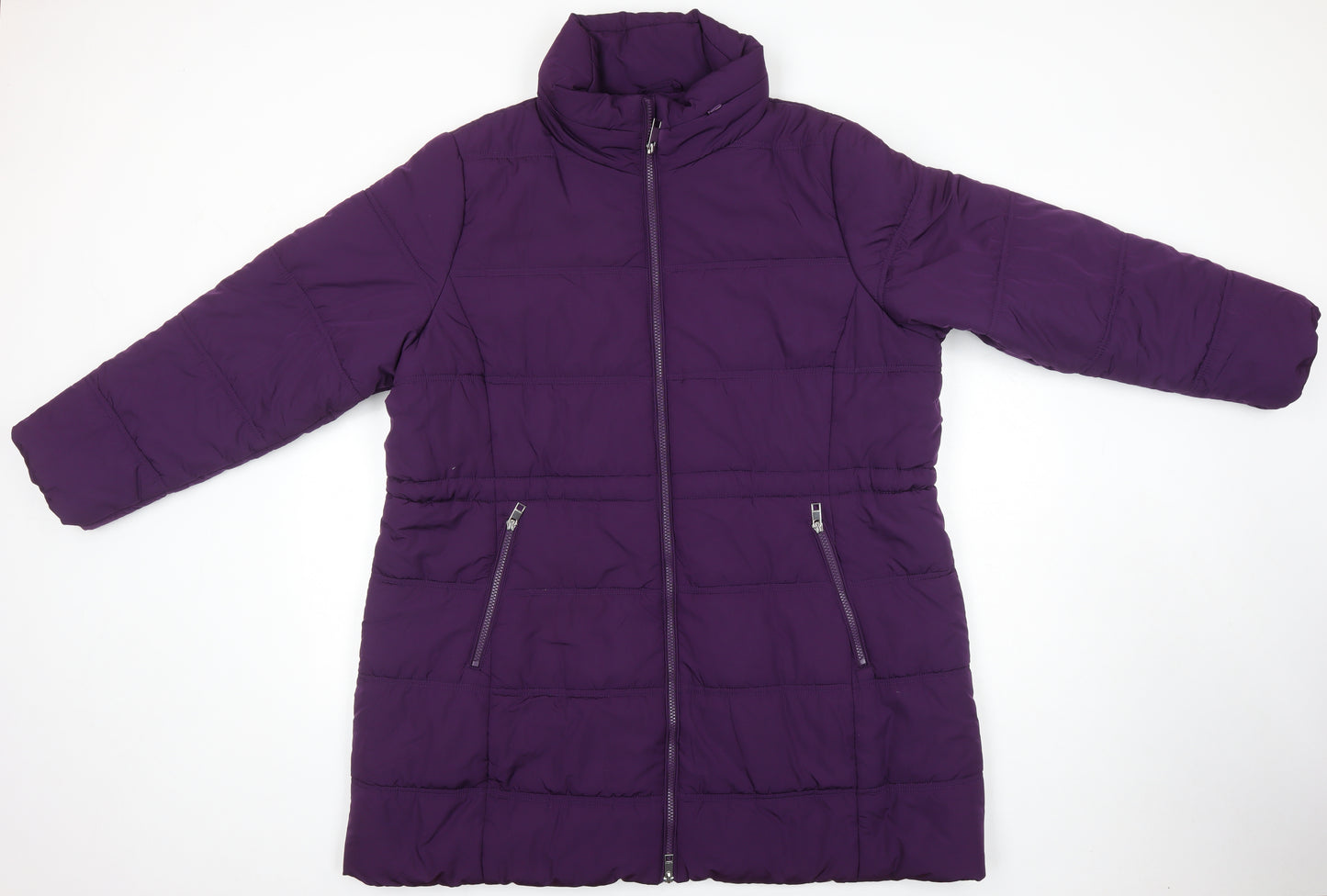 M&S Womens Pink Puffer Jacket Coat Size 22