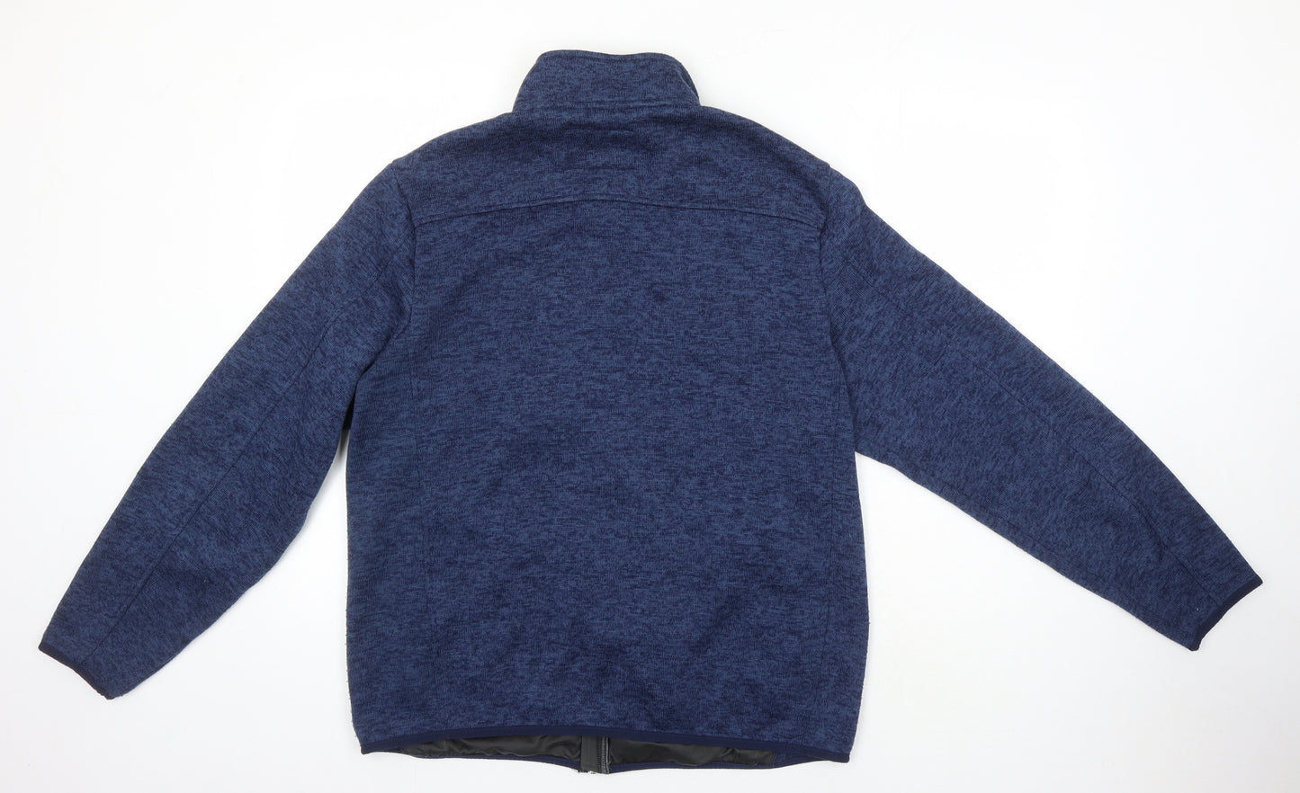 Lands End Mens Blue Herringbone Jacket Size L