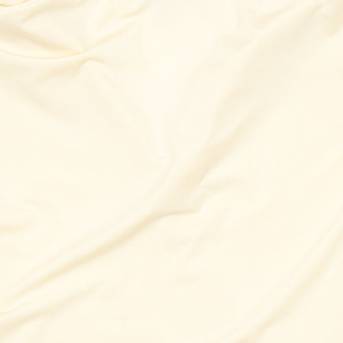 ASOS Womens Ivory Polyester Basic T-Shirt Size M Collared