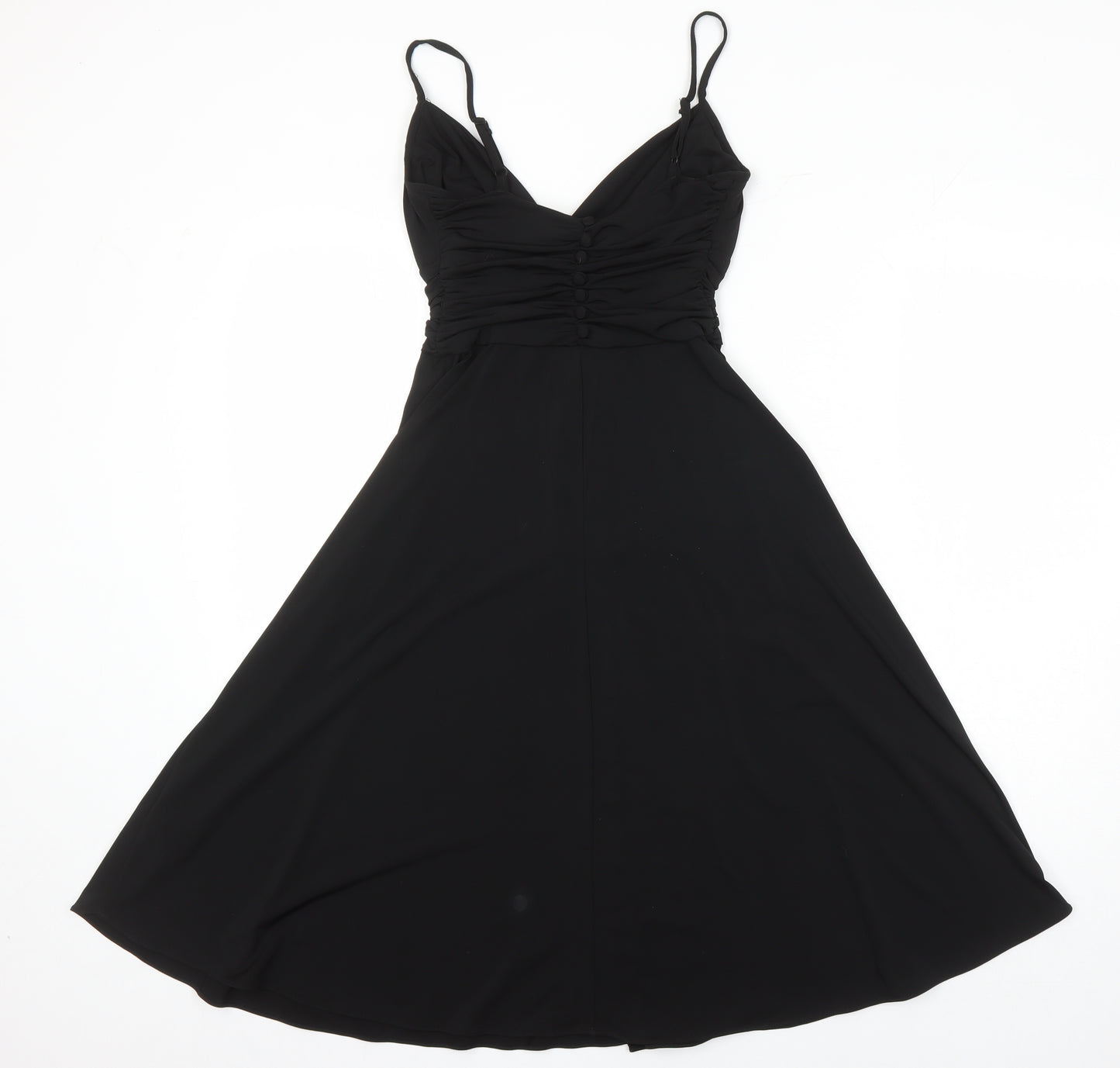 Principles Womens Black Houndstooth Polyester A-Line Size 6 Sweetheart
