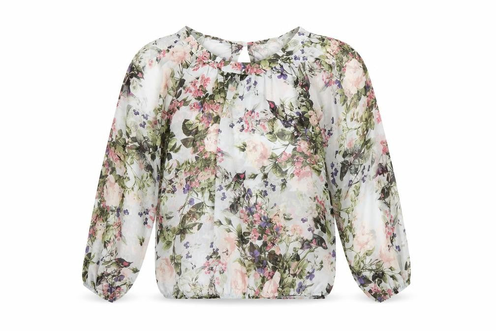 Dorothy Perkins Womens Multicoloured Floral Polyester Tunic Blouse Size 8 Boat Neck