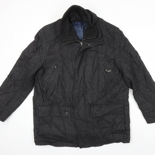 John Lewis Mens Grey Geometric Jacket Size L