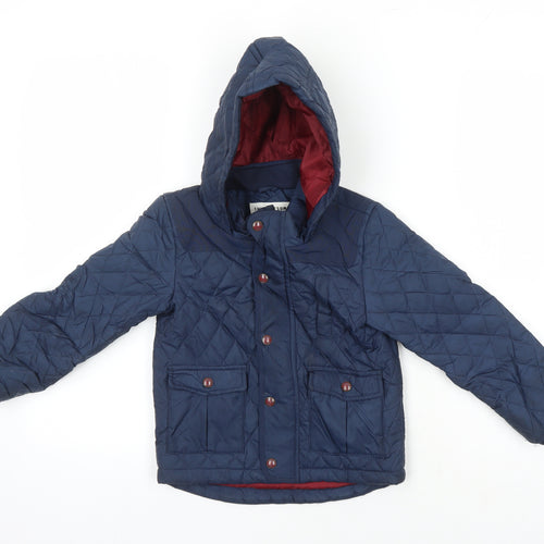 M&S Boys Blue Jacket Coat Size 4-5 Years