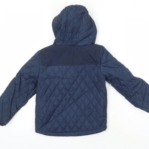 M&S Boys Blue Jacket Coat Size 4-5 Years