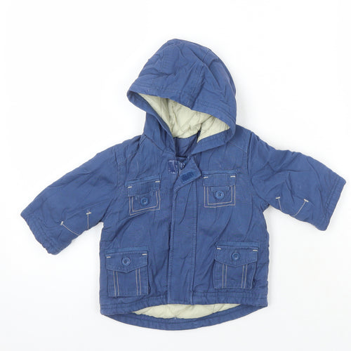 Mothercare Boys Blue Jacket Coat Size 3-6 Months