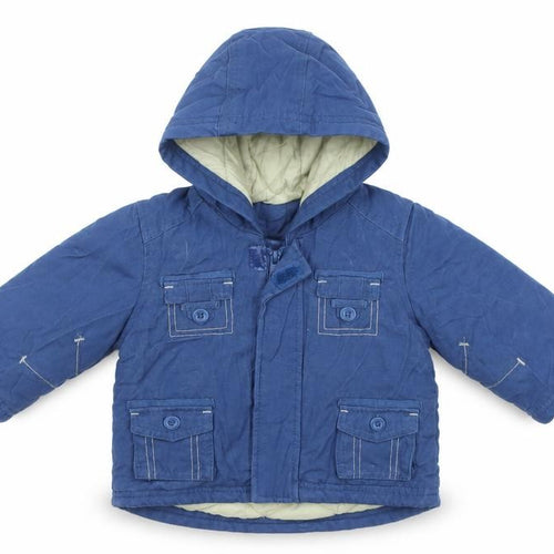 Mothercare Boys Blue Jacket Coat Size 3-6 Months